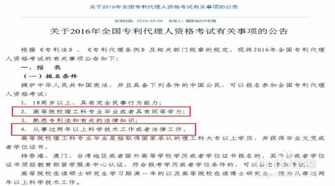 如何参加专利代理人考试